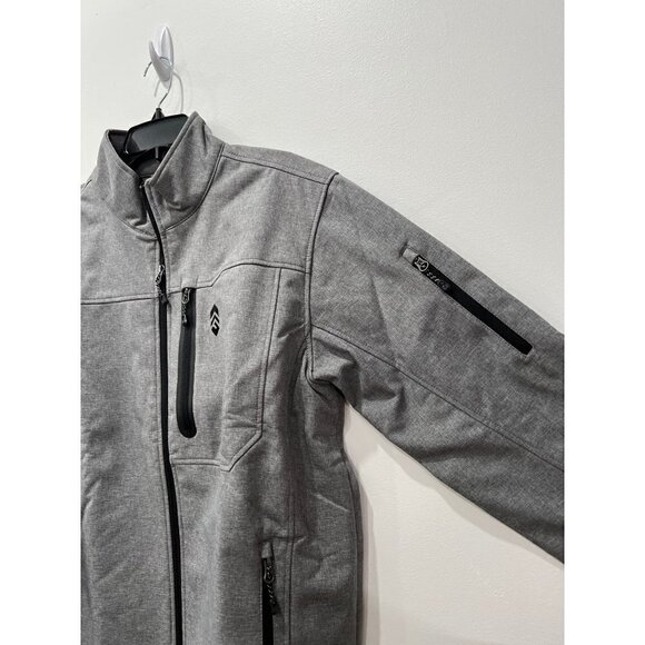 NEW Free Country Men's Base Camp II Softshell Jacket Size M Light Grey MSRP$100 - Picture 9 of 10